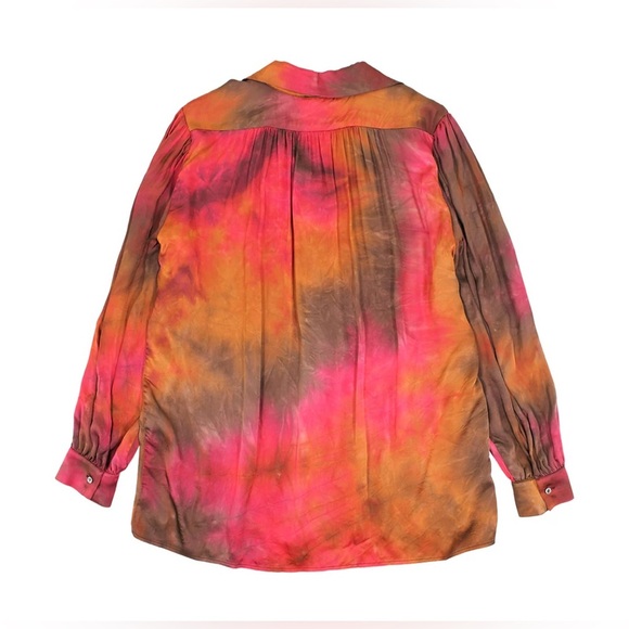 Sfizio Blouse SATINS Shade Red Remember Autumn Blouse - Picture 3 of 9